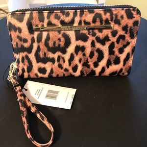 Steve Madden leopard print wallet wristlet